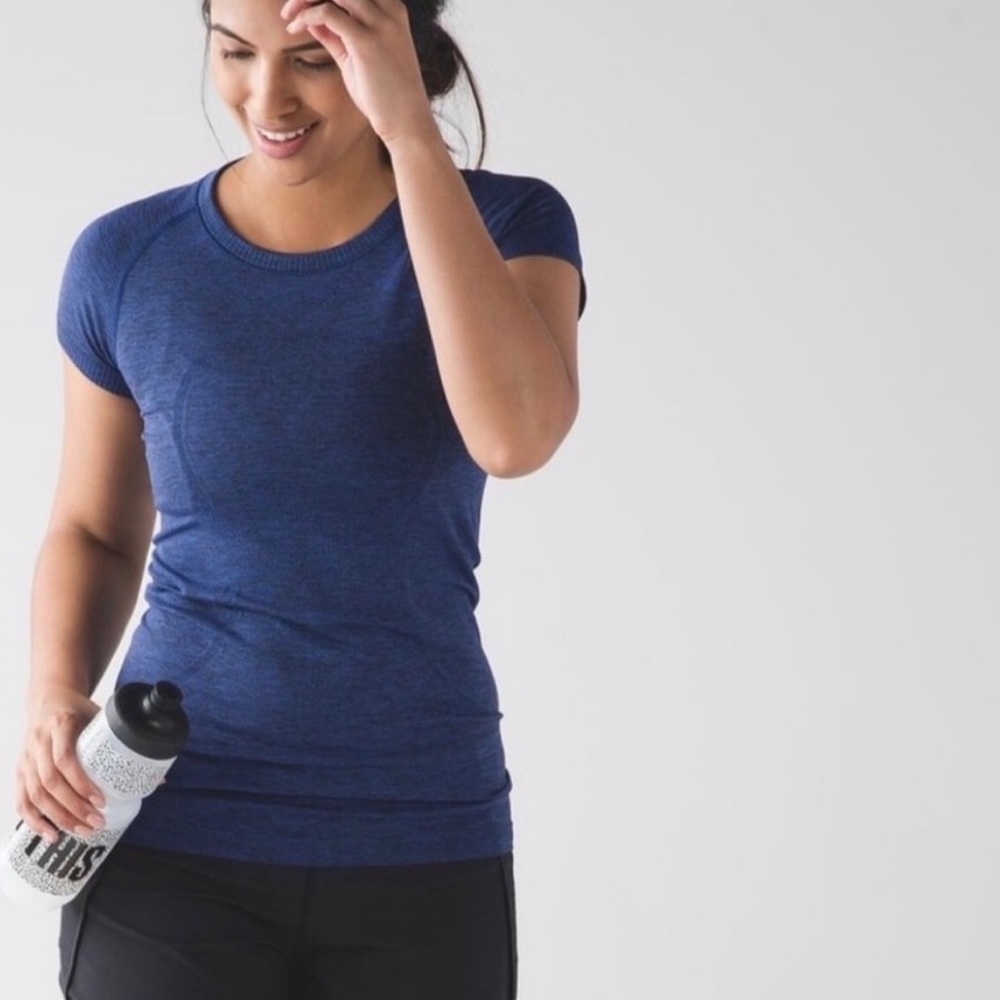 Lululemon Dark Blue Swiftly Tech Short Sleeve Shirt